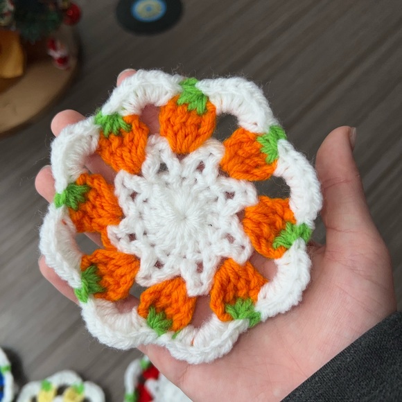 Handmade 🍋🍊 fruit coasters 4 pack - Picture 7 of 8